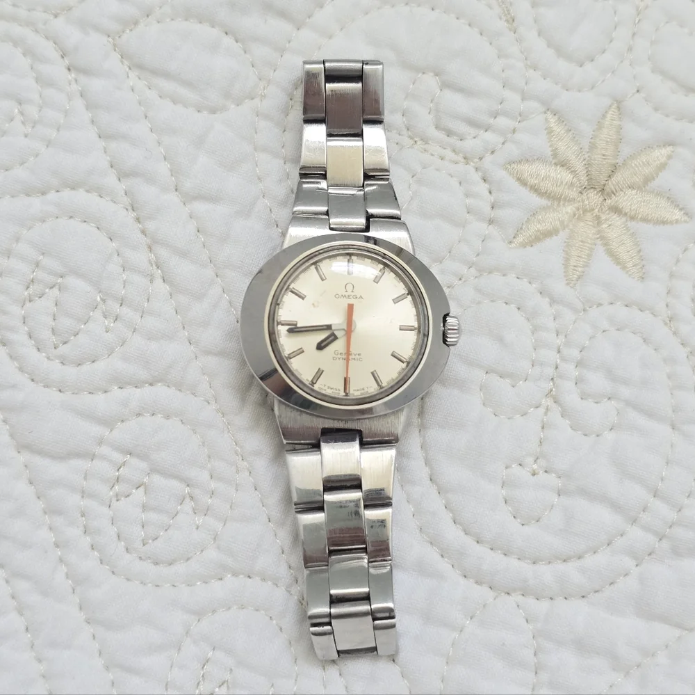 Vintage Omega Dynamic Ladies Watch Automatic Movement Tool 102 Stainless Steel